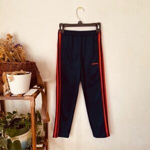 Adidas Big Kids Track Pants Orange & Navy Size 7 Boys